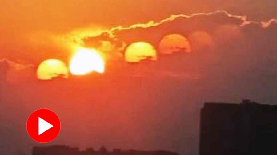 এক আকাশে সাত সূর্যের ভিডিও ভাইরাল