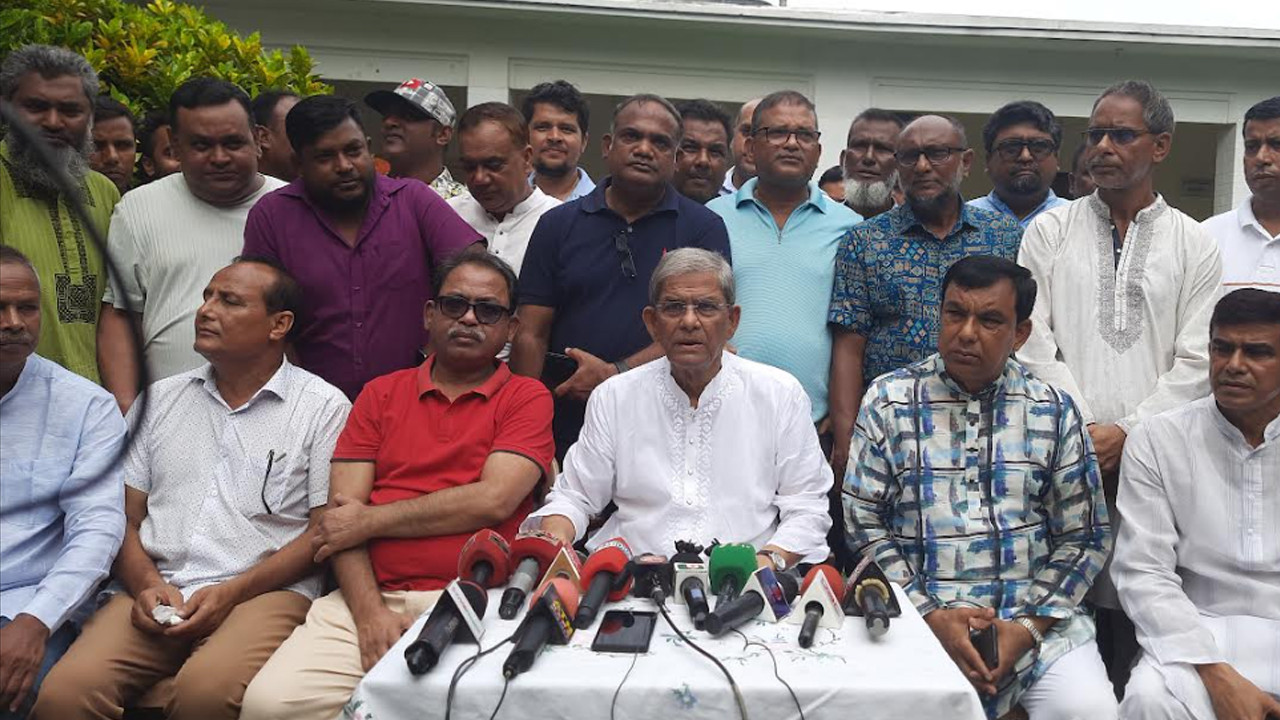 সীমান্ত দিয়ে ভারত যেতে চাওয়ার বিষয়টি ছিল সাজানো নাটক: ফখরুল