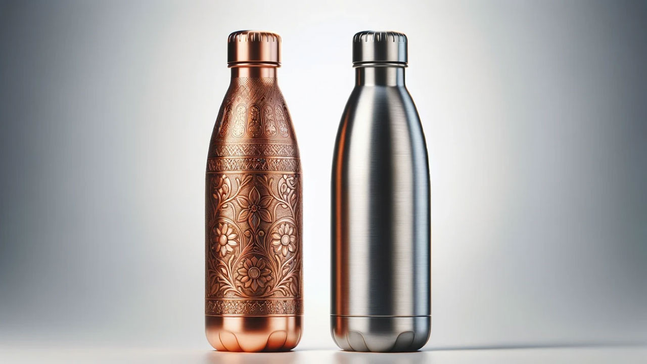 সুস্থ থাকতে স্টিল না কি তামার বোতলে পানি পান করবেন?