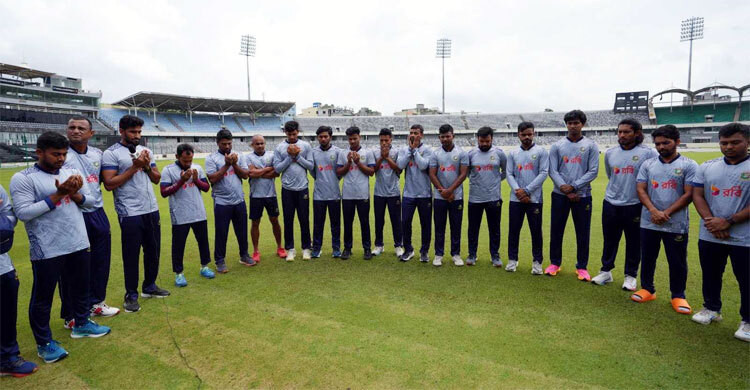 আন্দোলনে শহীদদের জন্য মোনাজাত, বিনম্র শ্রদ্ধা ও শোক বিসিবির