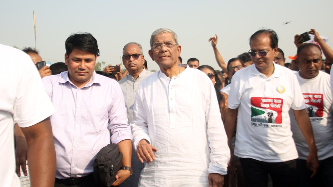 তিস্তার একফোঁটা পানি আনতে পারেনি আ.লীগ : মির্জা ফখরুল