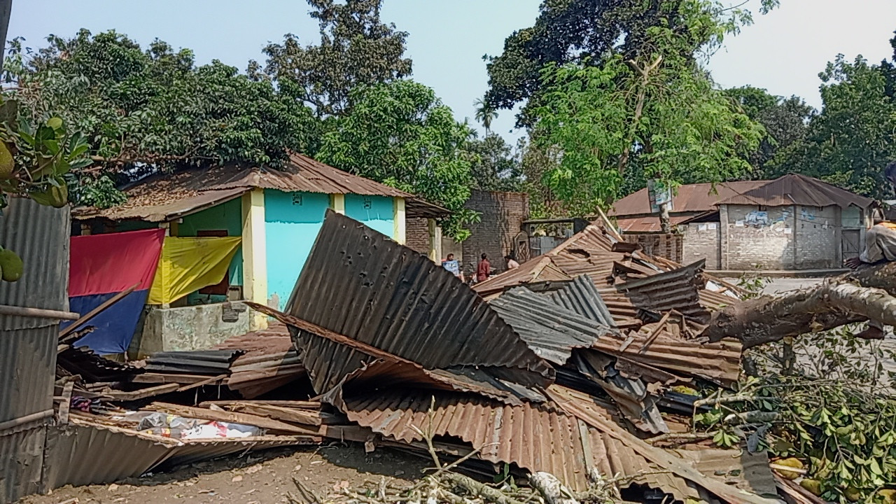 রংপুরে কালবৈশাখীর তাণ্ডবে বোরো ধান, আম ও ভুট্টার ব্যাপক ক্ষতি, বিদ্যুৎ বিচ্ছিন্ন