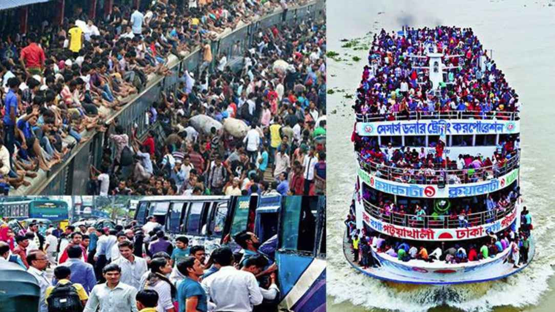 ঈদযাত্রায় বাড়তি ভাড়ার নৈরাজ্য, বকশিশের নামে ৮৩২ কোটি টাকা আদায়