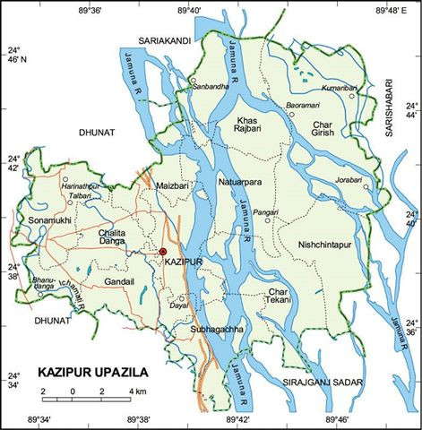 কাজিপুরে আদালতের নিষেধাজ্ঞা অমান্য করে রাস্তা নির্মাণ