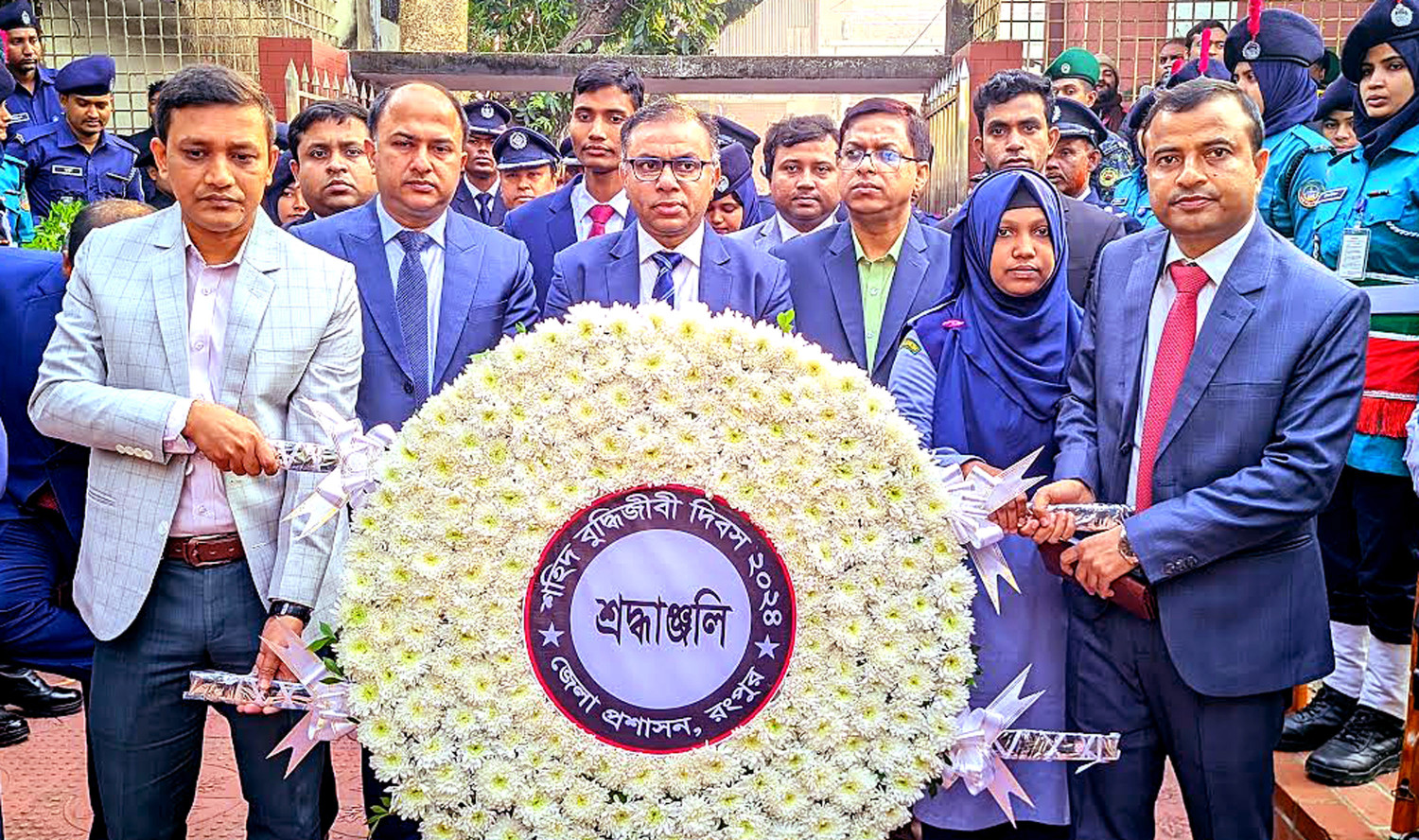 রংপুরে যথাযথ মর্যাদায় শহীদ বুদ্ধিজীবী দিবস পালিত